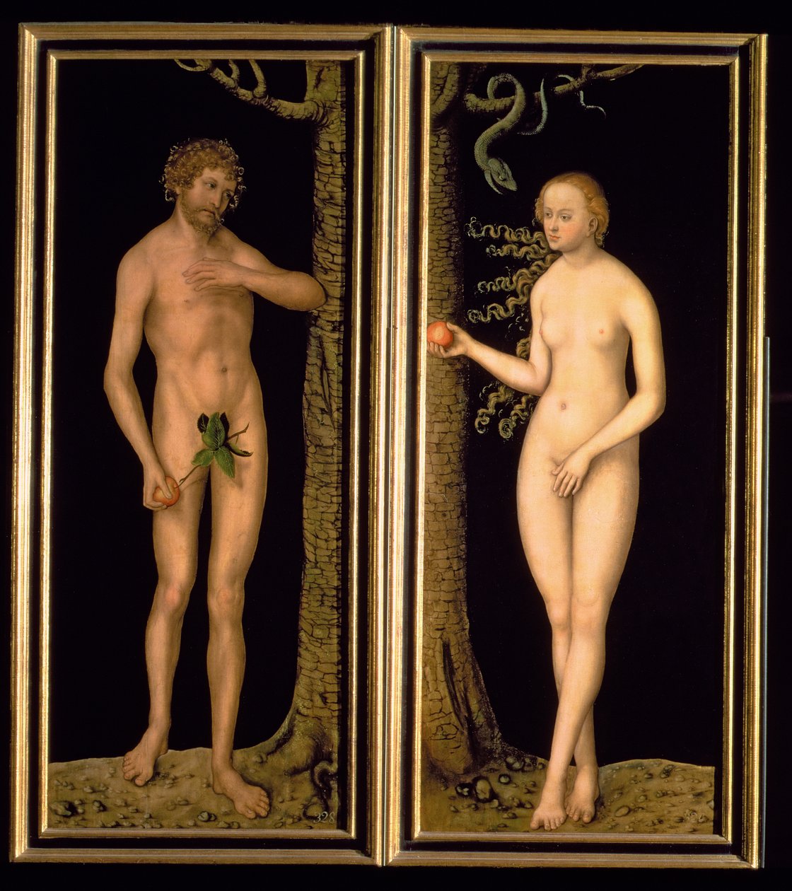 Adam and Eve by Lucas Cranach the Elder