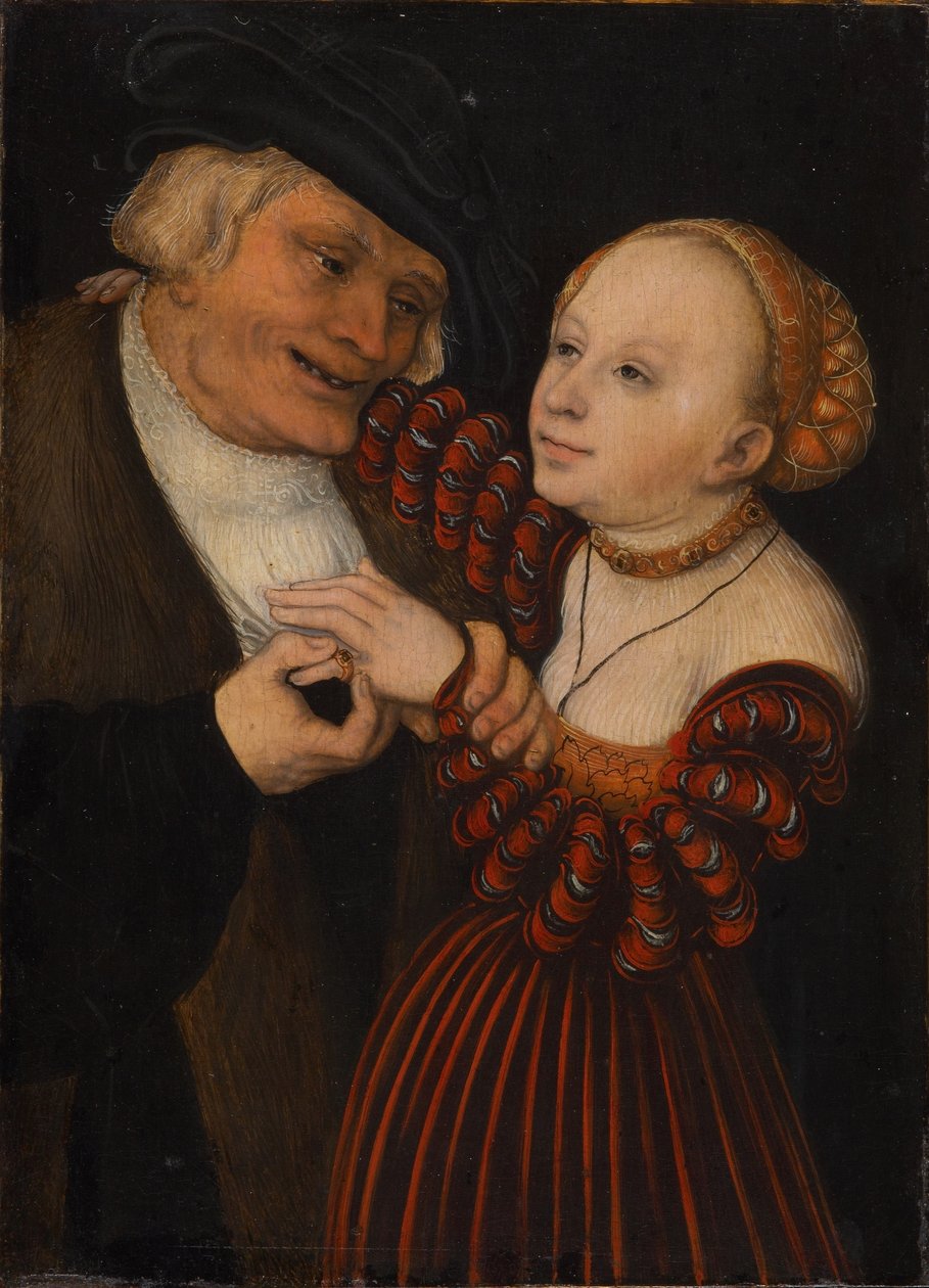 Old Man and Girl by Lucas Cranach the Elder