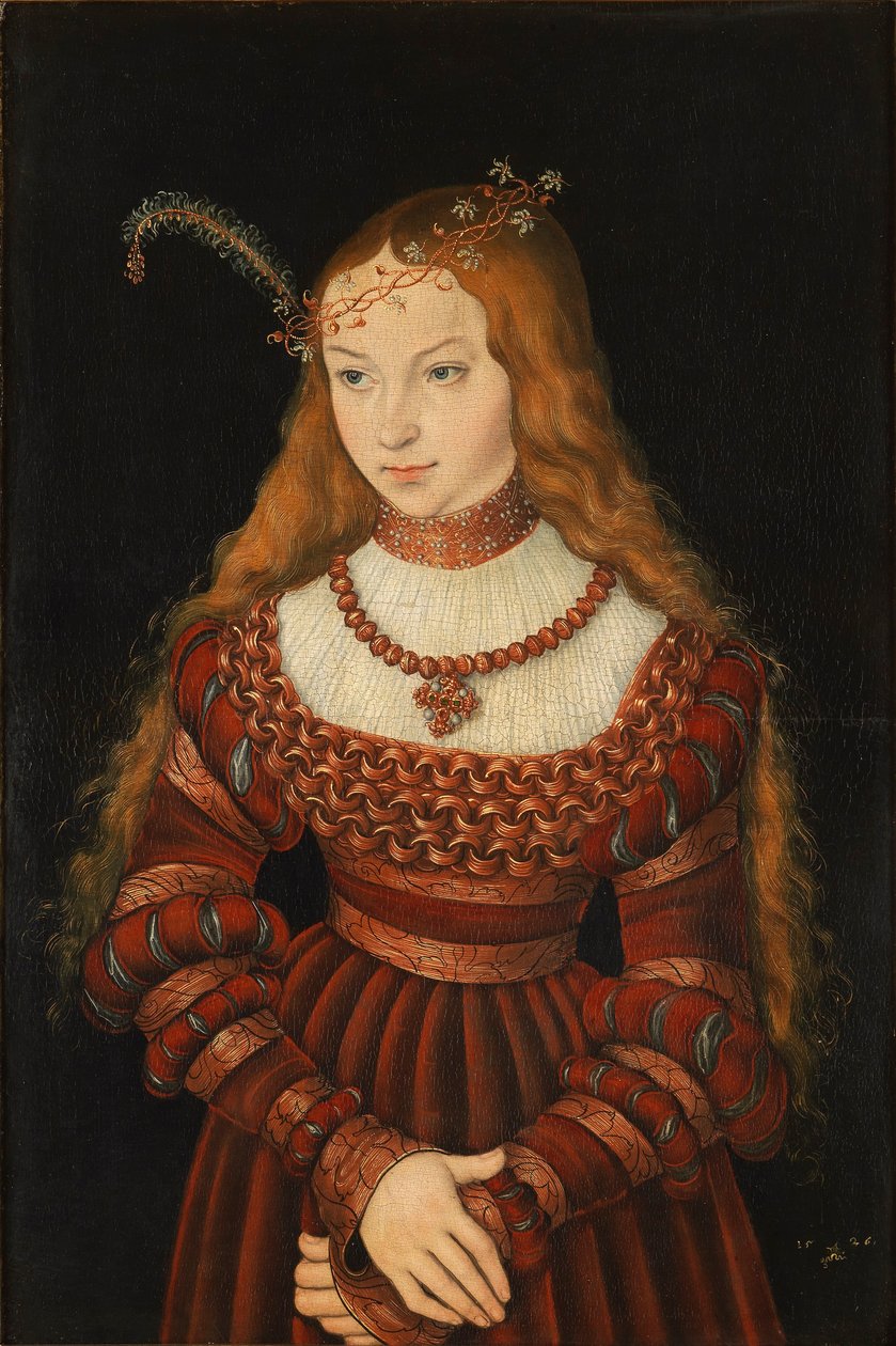 Portrait of Princess Sibylle of Cleves by Lucas Cranach the Elder