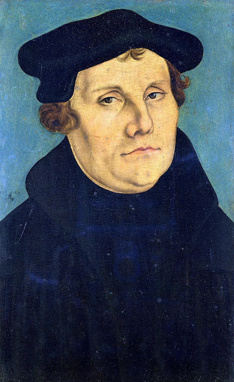 Portrait of Martin Luther by Lucas Cranach the Elder