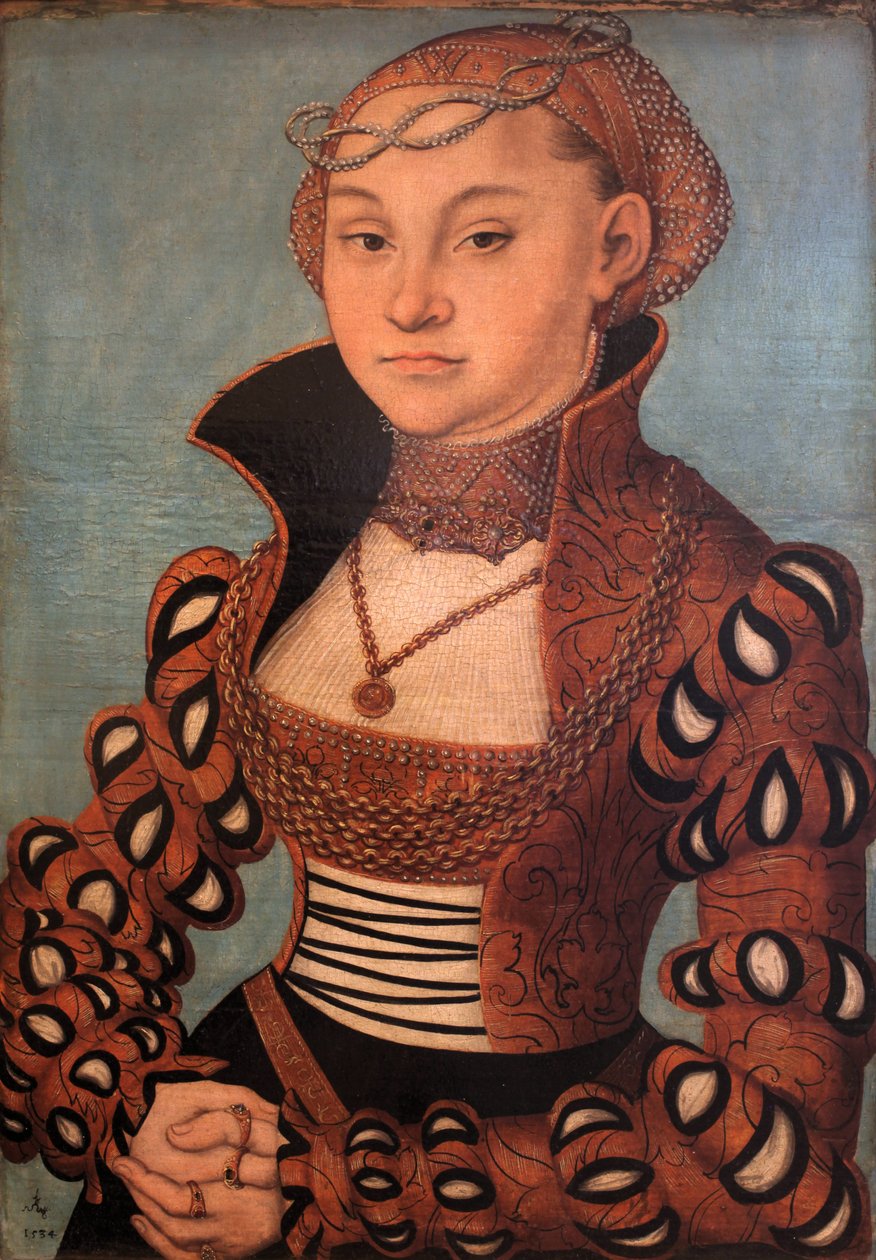 Portrait of a Noble Saxon Lady by Lucas Cranach the Elder