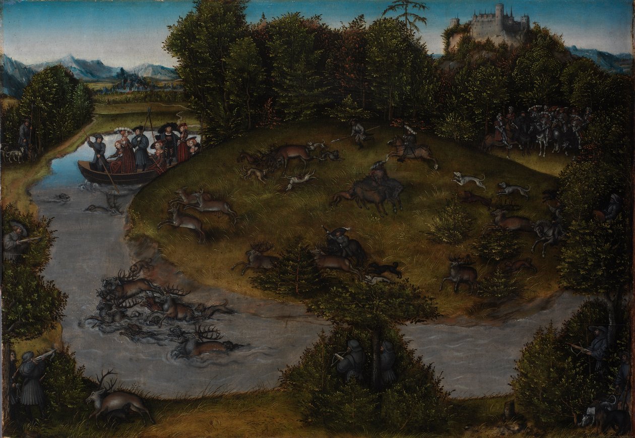 The Stag Hunt of the Elector Frederic the Wise by Lucas Cranach the Elder