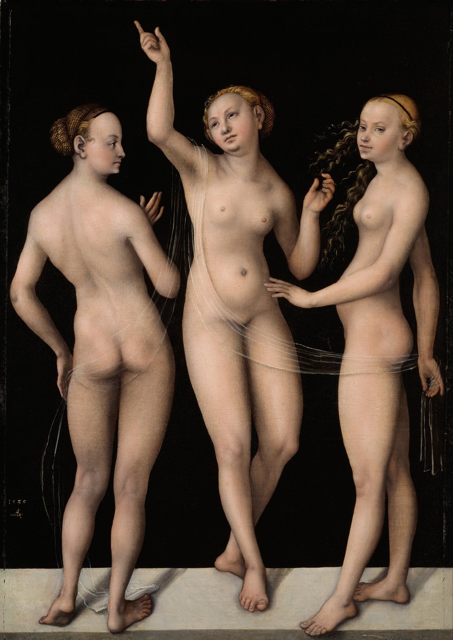 The Three Graces by Lucas Cranach the Elder