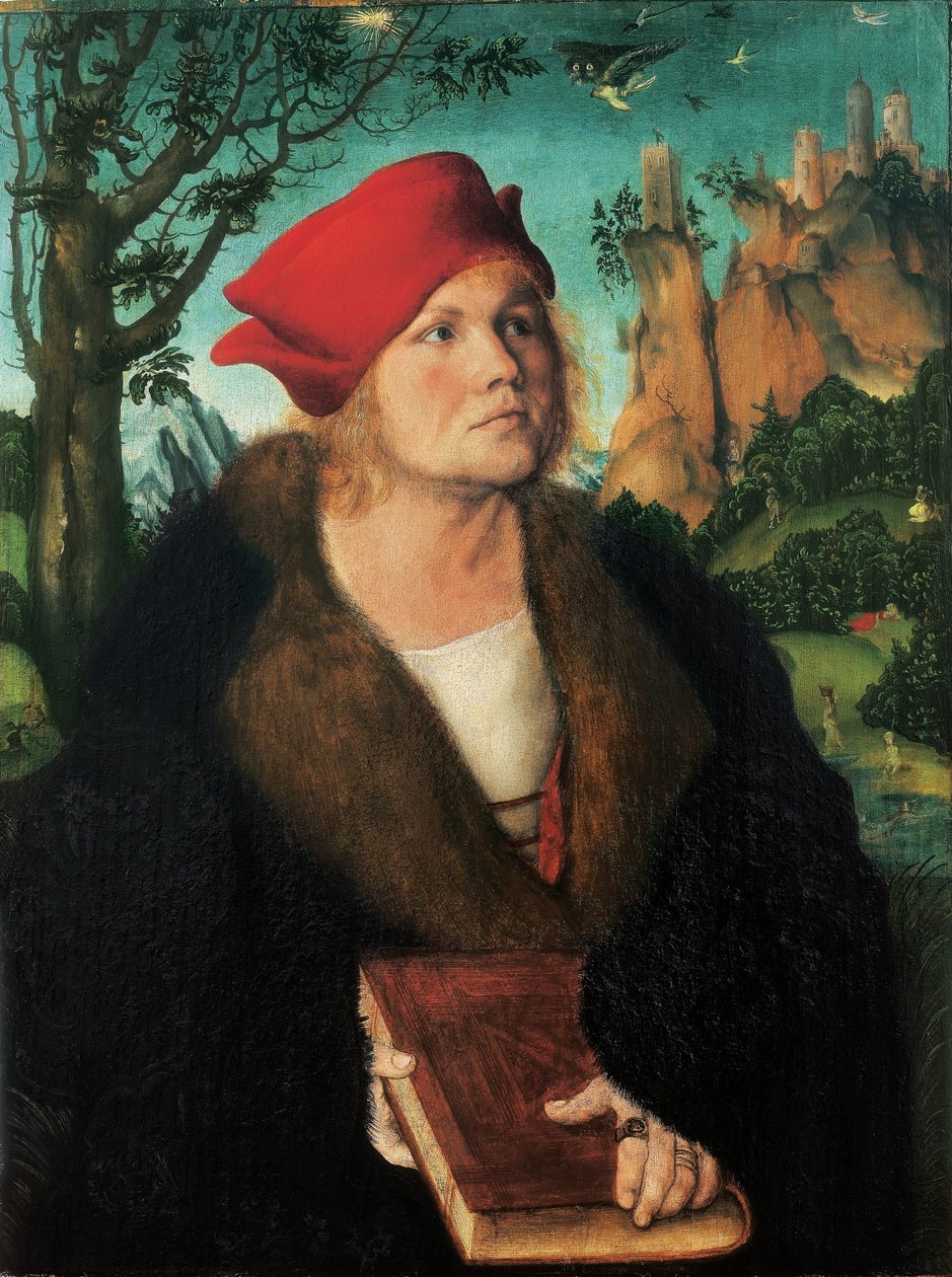 Portrait of Dr. Johannes Cuspinian by Lucas Cranach the Elder
