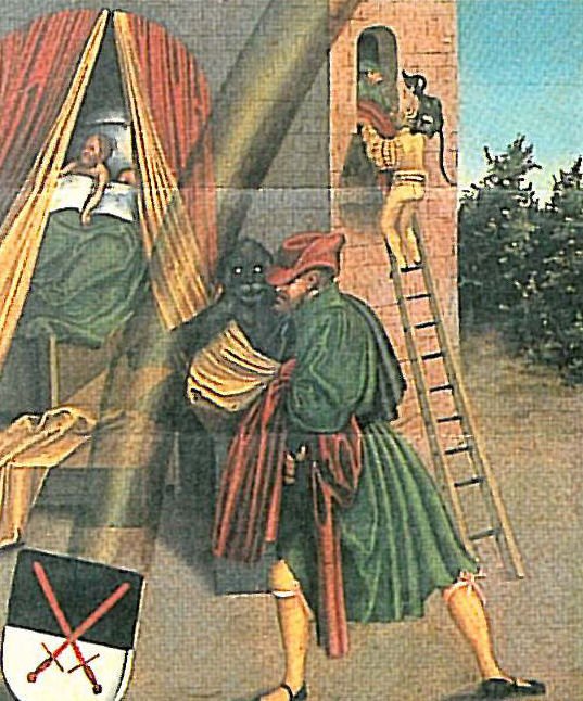 The Ten Commandments: Sixth Commandment (detail) by Lucas Cranach the Elder