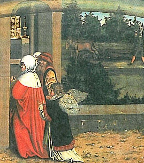 The Ten Commandments (Third Commandment Detail) by Lucas Cranach the Elder