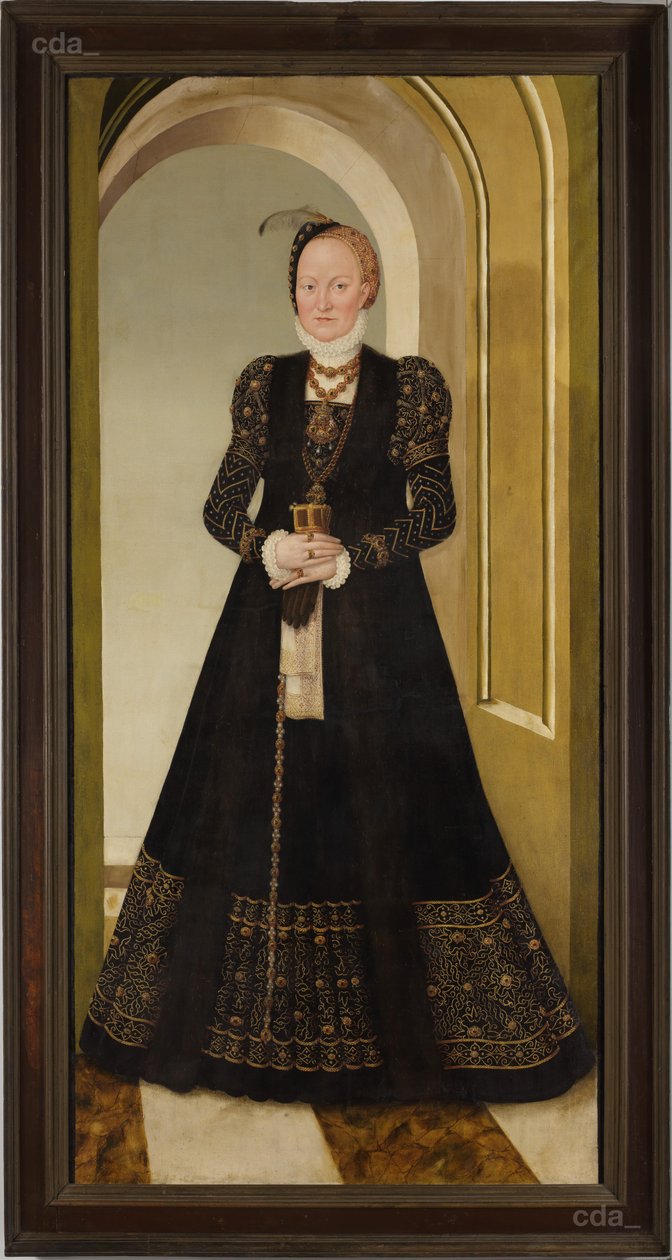 Portrait of Electress Anna by Lucas Cranach the Younger