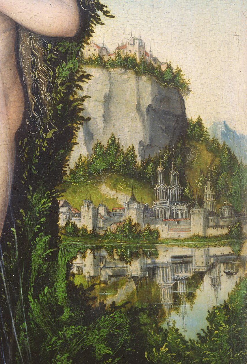 Venus Standing in a Landscape (detail) by Lucas Cranach the Elder