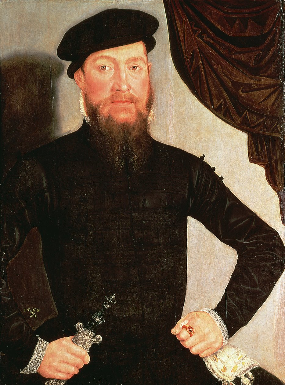 Portrait of a man by Lucas the Younger Cranach
