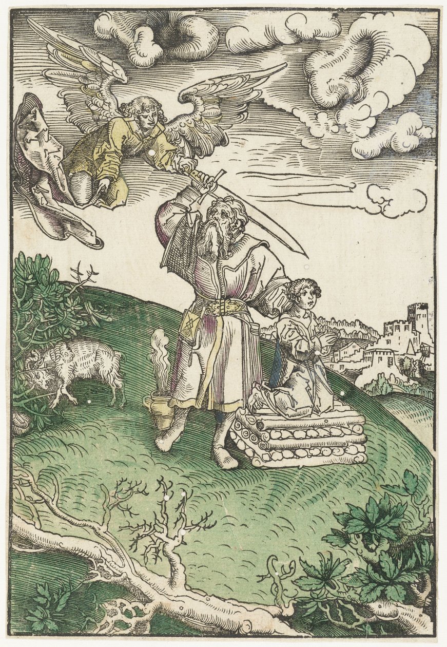 Abraham Sacrificing His Son Isaac by Lucas Cranach