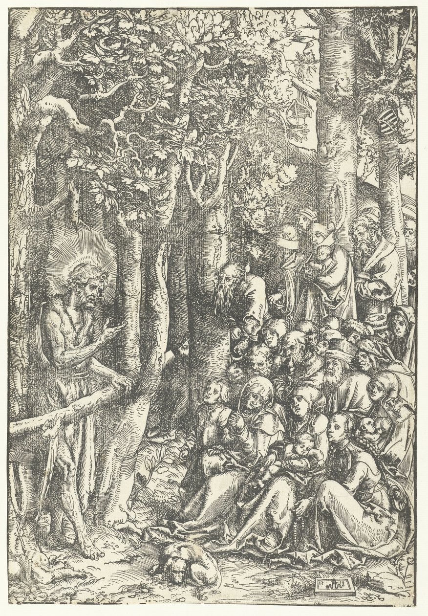 John the Baptist Preaching to People by Lucas Cranach