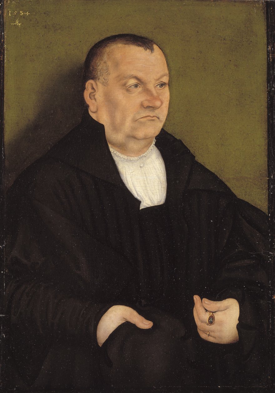 Portrait of a Man by Lucas Cranach d.Æ.