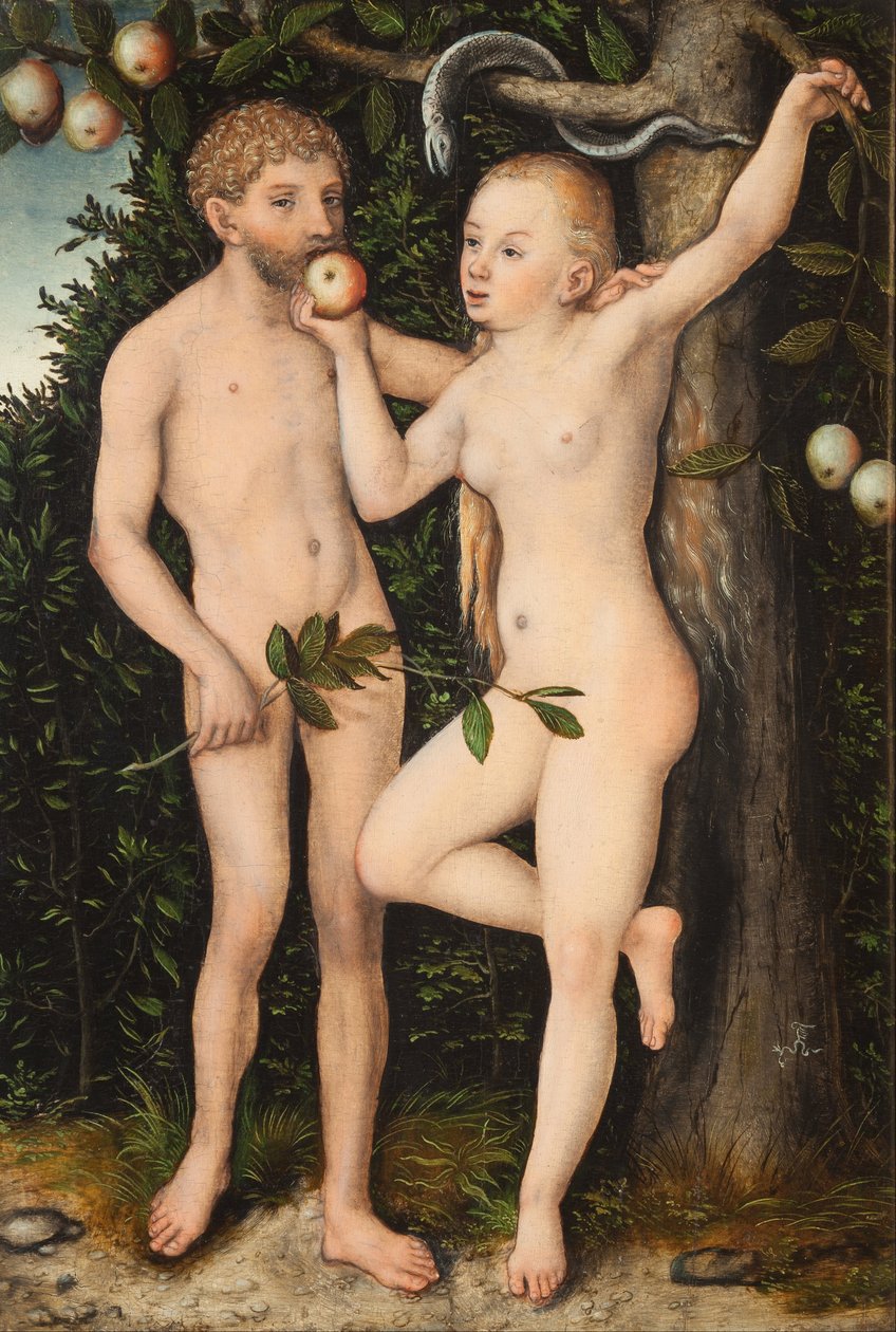 Adam and Eve by Lucas Cranach the Elder