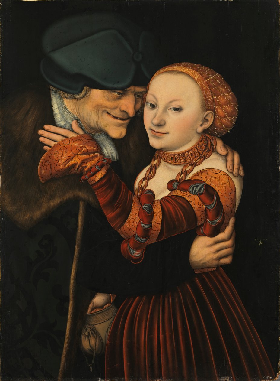 An Ill-Matched Pair by Lucas Cranach the Elder