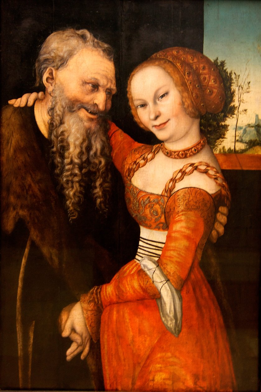 An Ill-Matched Pair by Lucas Cranach the Elder