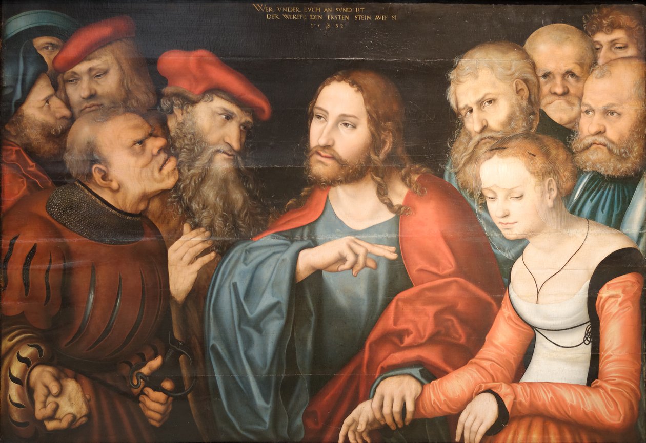 Christ and the Adulteress by Lucas Cranach the Elder