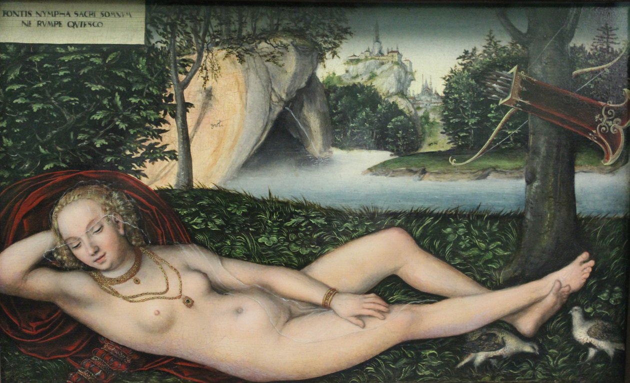 Nymph at the Source by Lucas Cranach the Elder