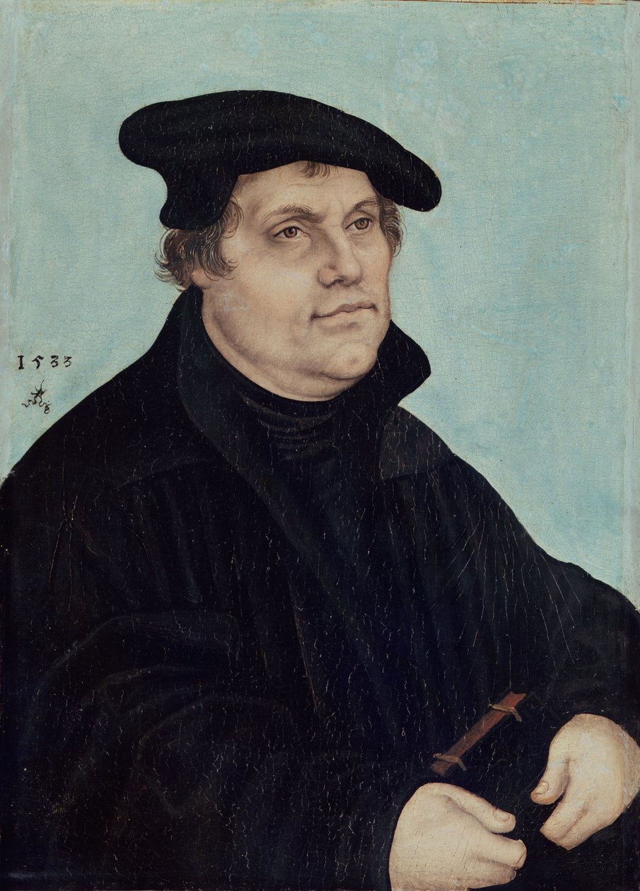 Portrait of Martin Luther by Lucas Cranach the Elder