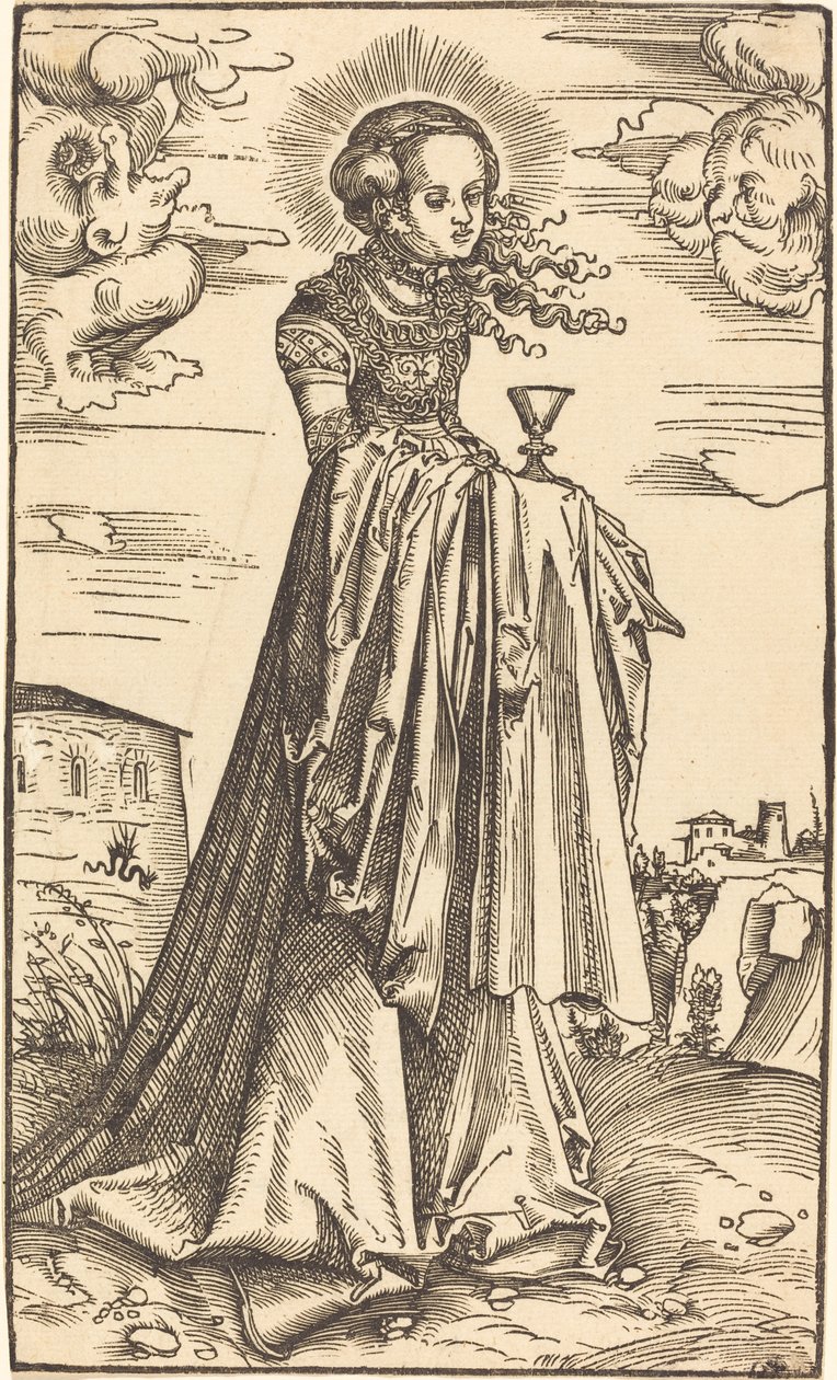 Saint Barbara by Lucas Cranach the Elder