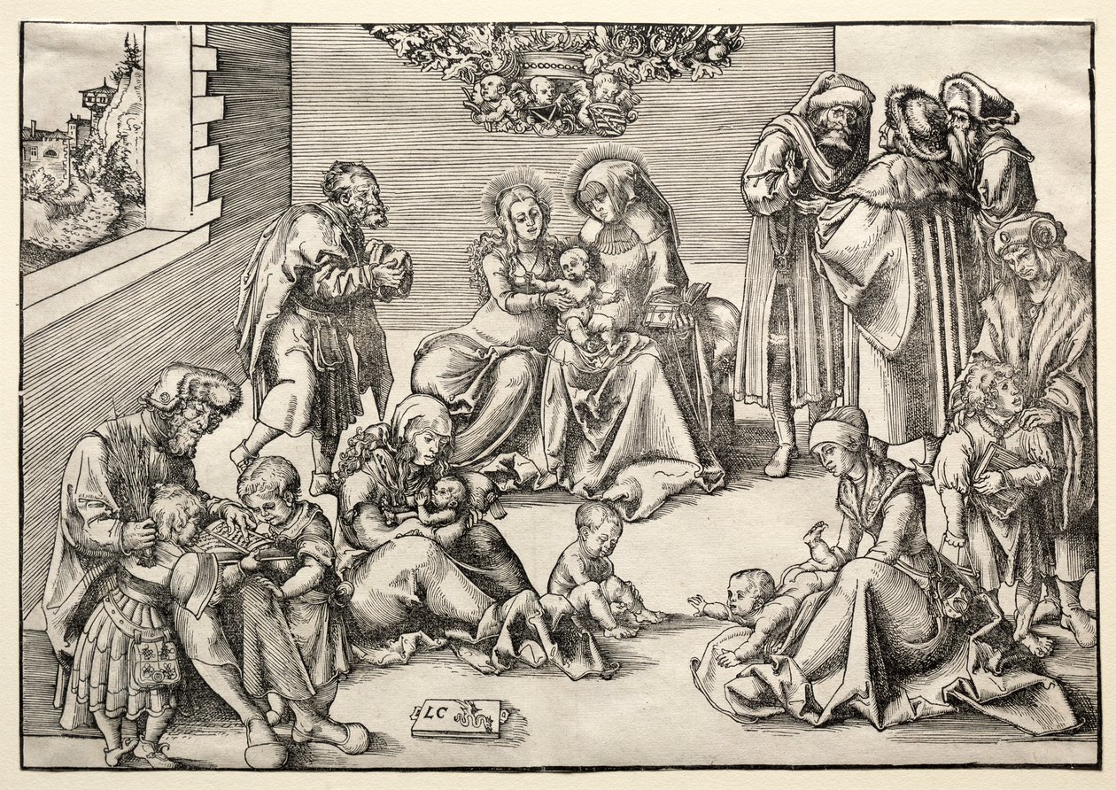 The Holy Family and Kindred by Lucas Cranach the Elder