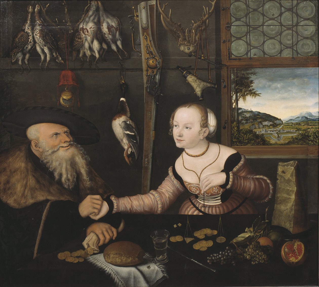 The Ill-matched Couple by Lucas Cranach the Elder