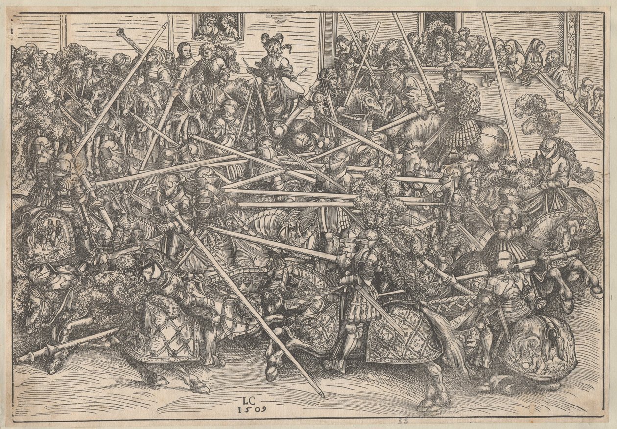 Tournament by Lucas Cranach the Elder