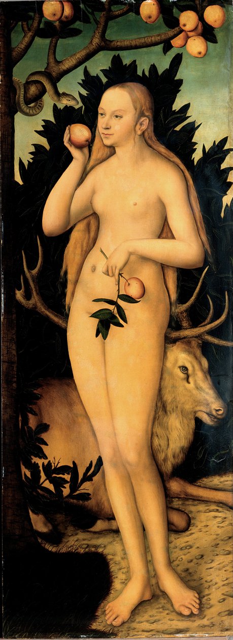 Adam and Eve by Lucas Cranach the Younger
