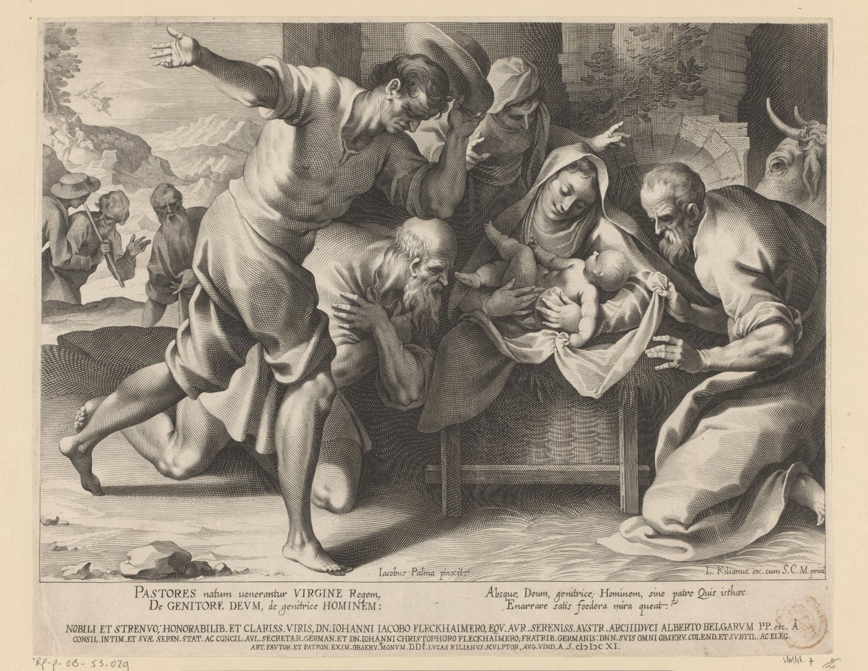 Adoration by the Shepherds by Lucas Kilian
