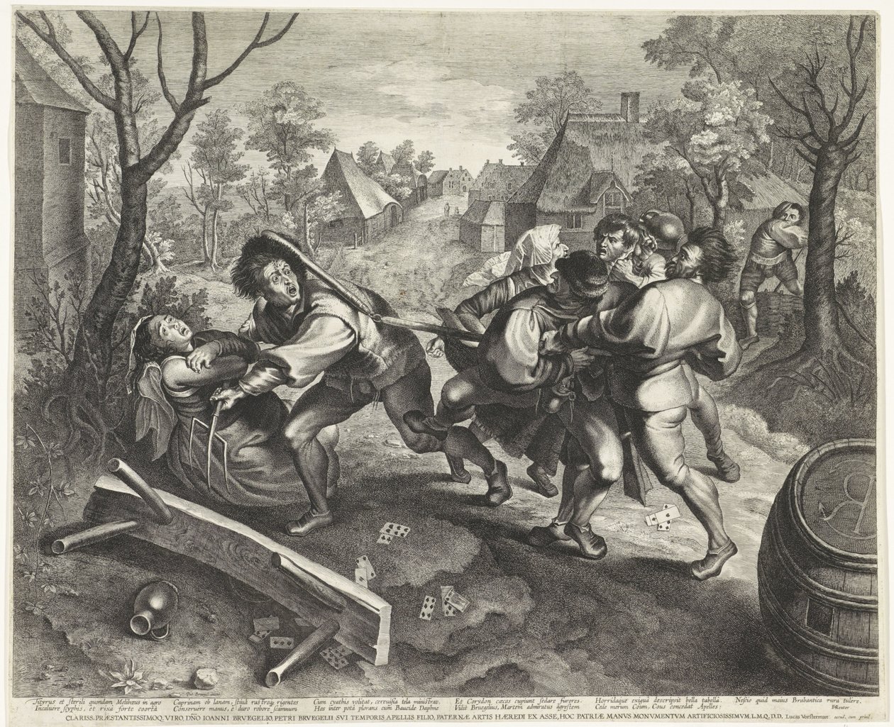 Fighting Farmers after a Card Game by Lucas Vorsterman (I)