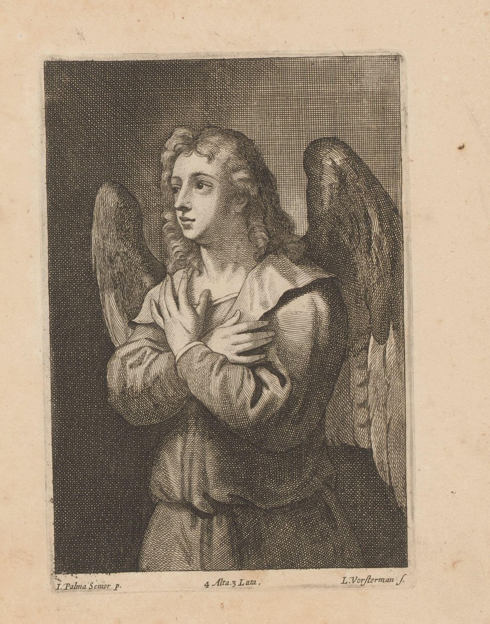 Angel with Folded Hands by Lucas Vorsterman (II)