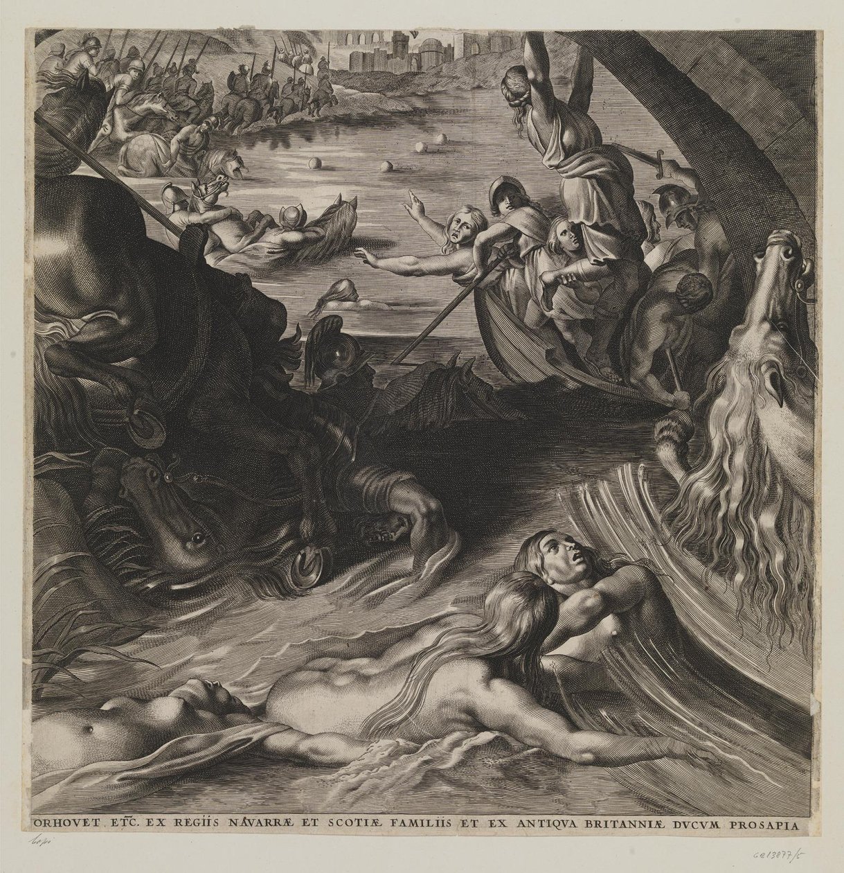 The Battle Against the Amazons by Lucas Vorsterman