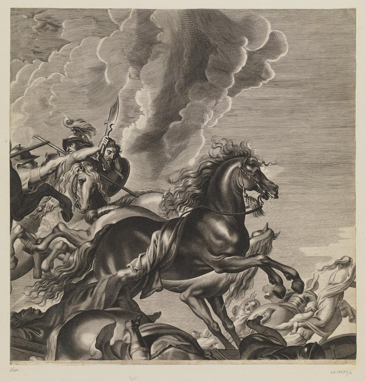 The Battle against the Amazons by Lucas Vorsterman