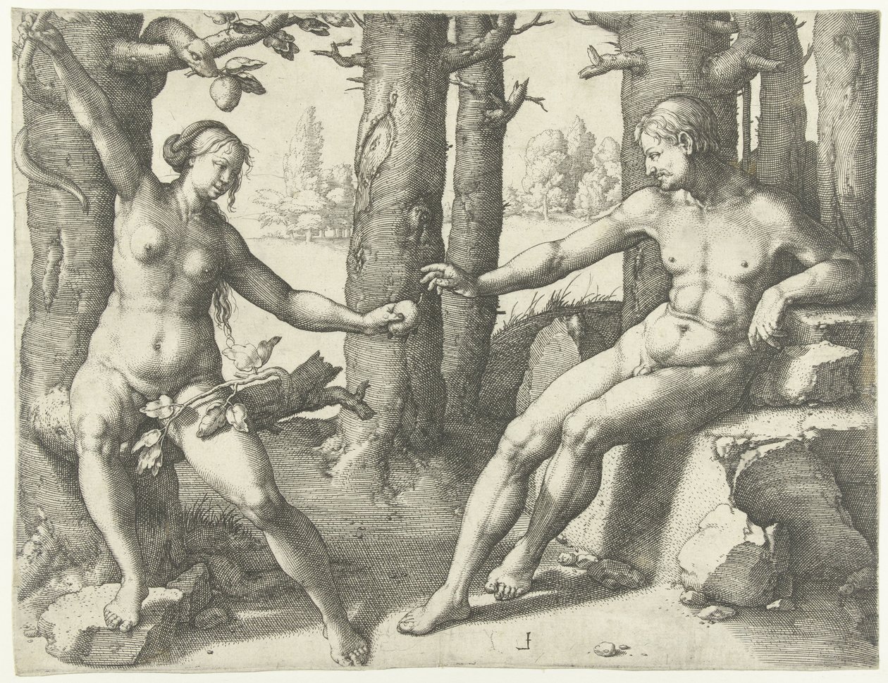 The Fall of Man by Lucas van Leyden