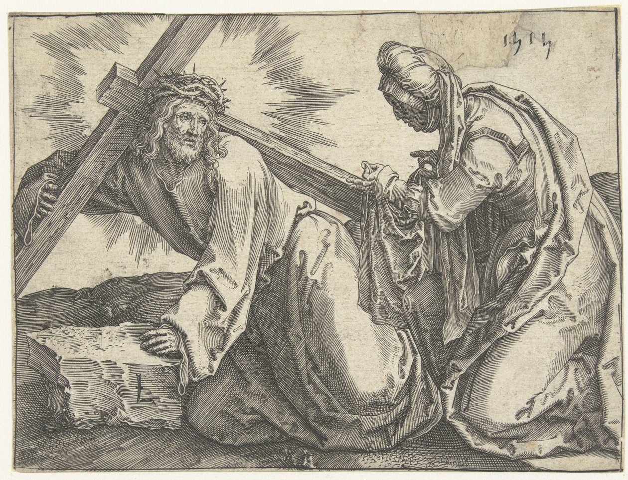Carrying the Cross by Lucas van Leyden
