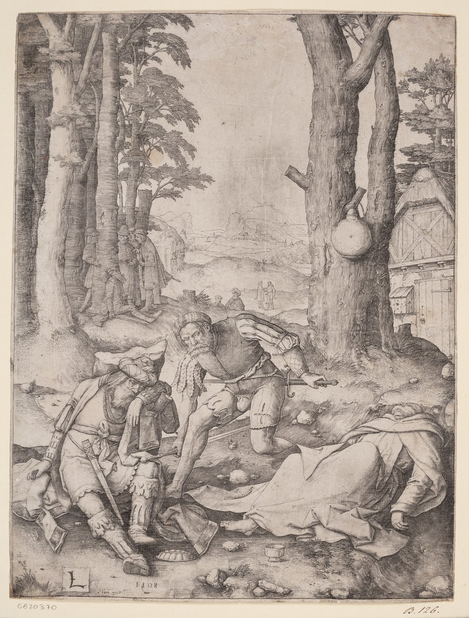 Muhammad and the Monk Sergius by Lucas van Leyden