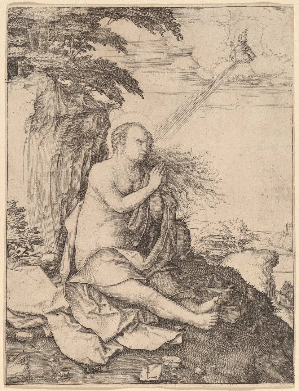 Saint Mary Magdalene in the Desert by Lucas van Leyden