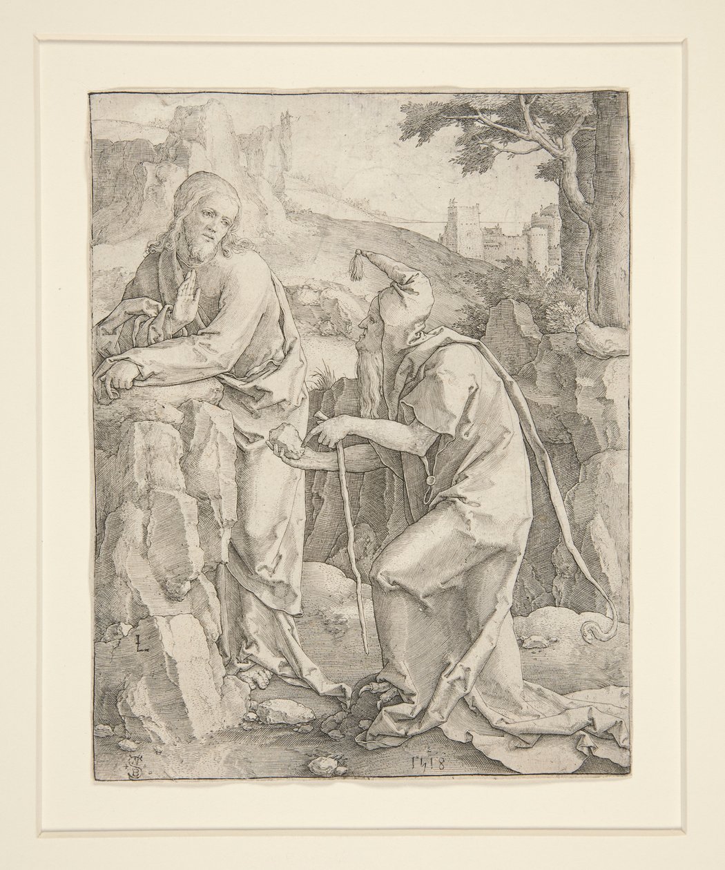 Temptation of Christ by Lucas van Leyden