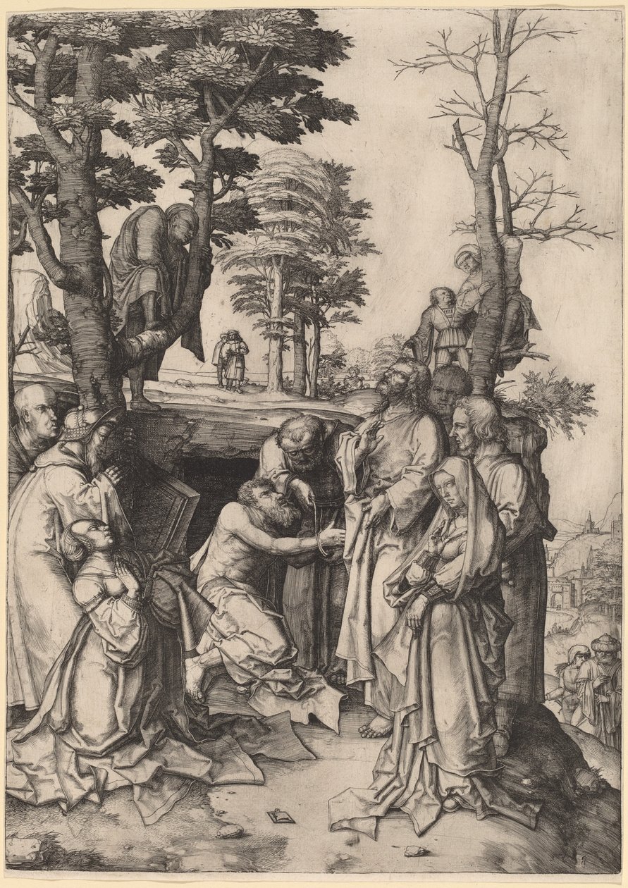 The Raising of Lazarus by Lucas van Leyden