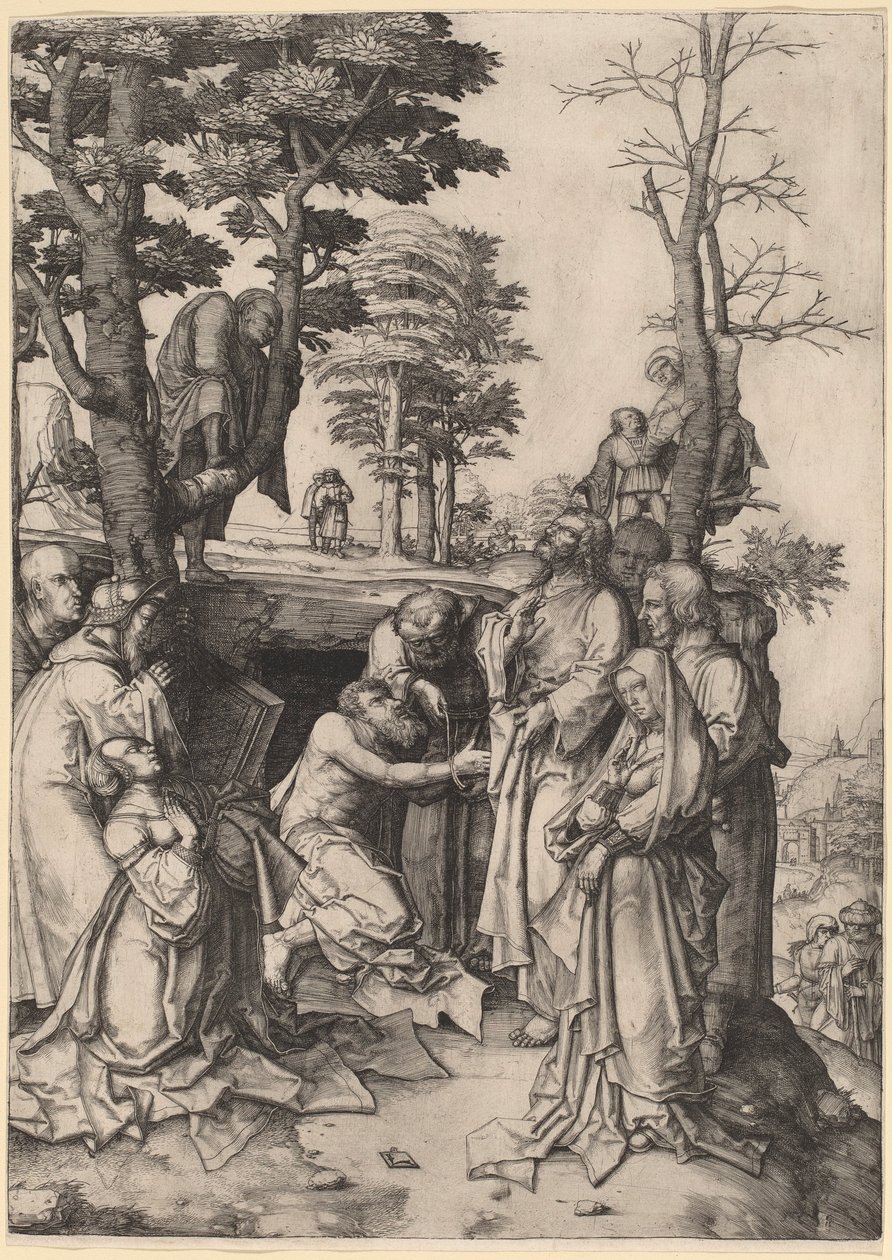 The Raising of Lazarus by Lucas van Leyden
