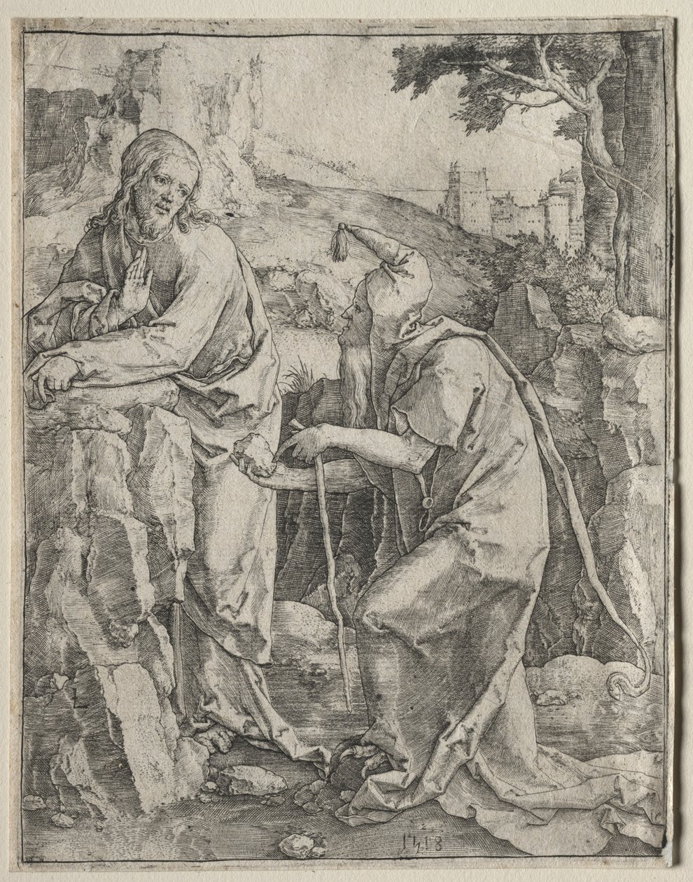 The Temptation of Christ by Lucas van Leyden