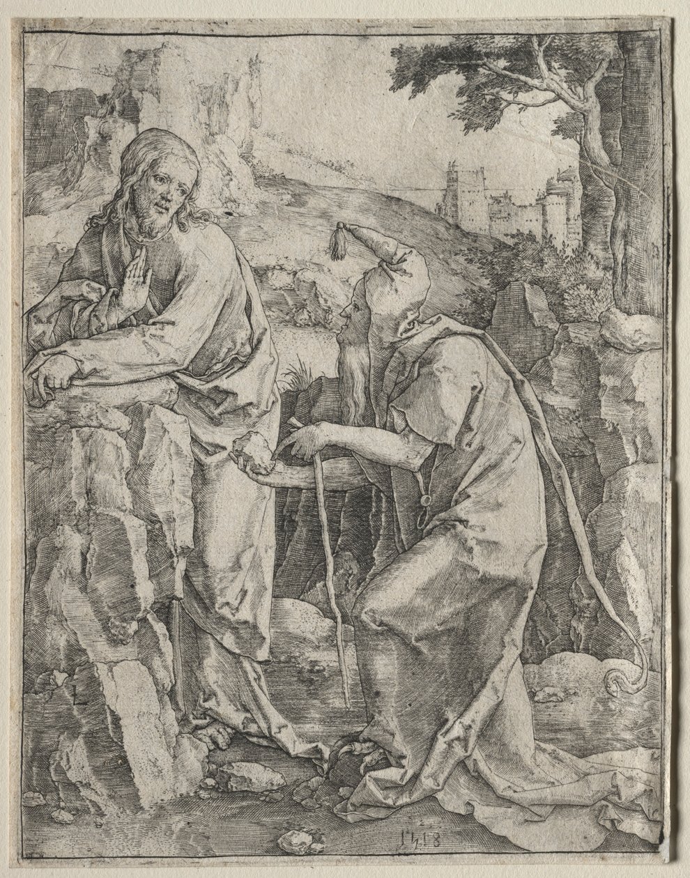 The Temptation of Christ by Lucas van Leyden