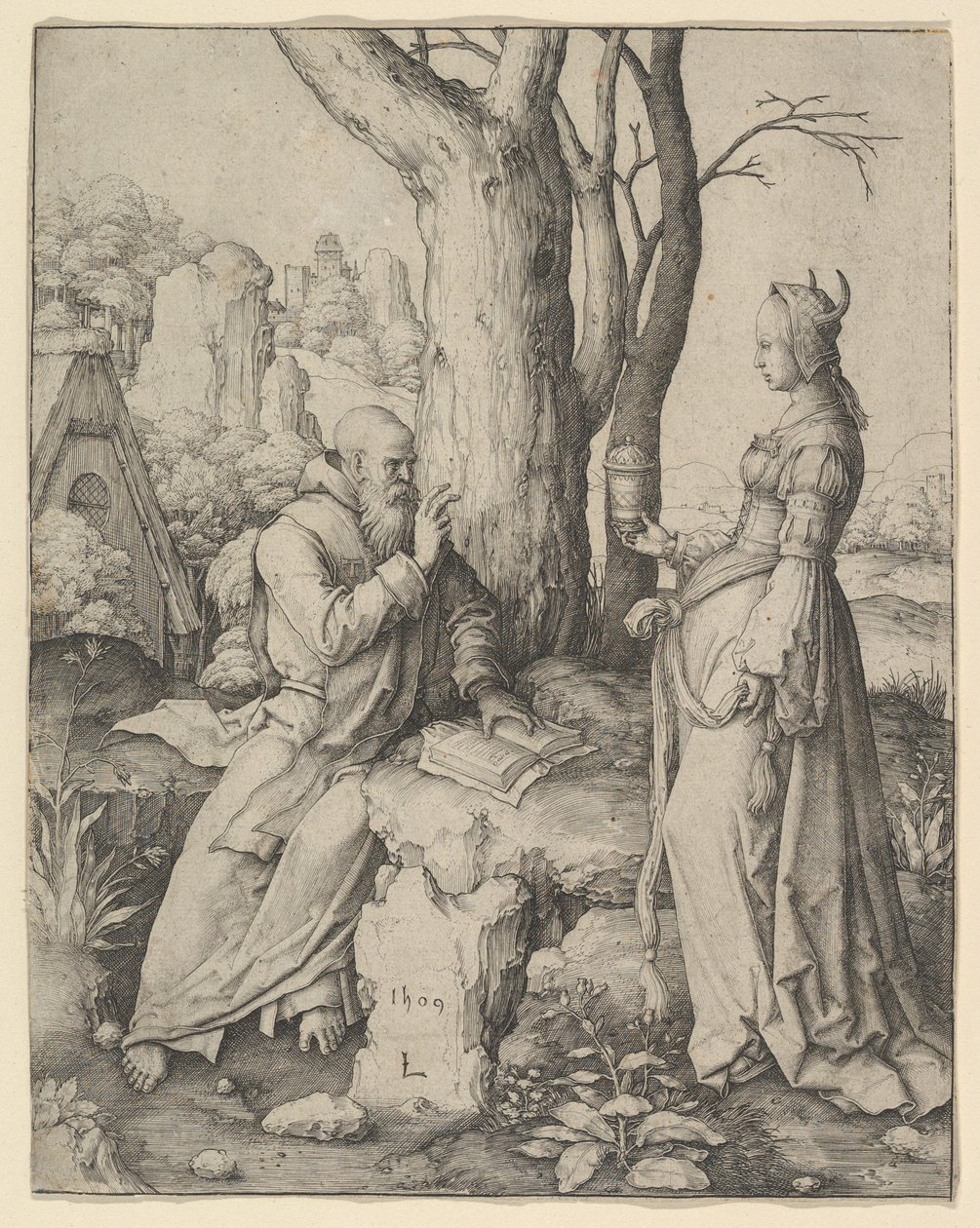 The Temptation of St. Anthony by Lucas van Leyden