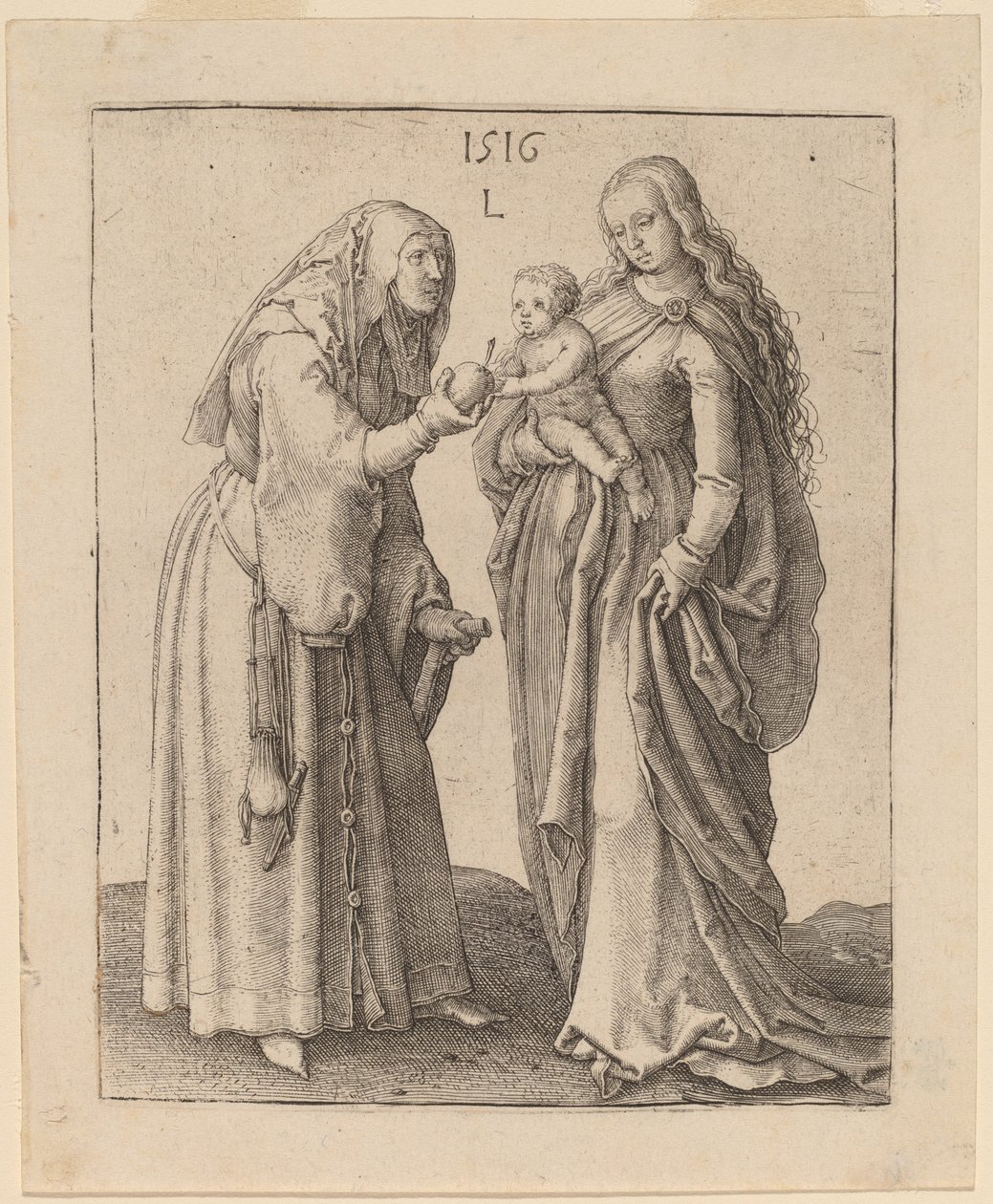 The Virgin and Saint Anna by Lucas van Leyden