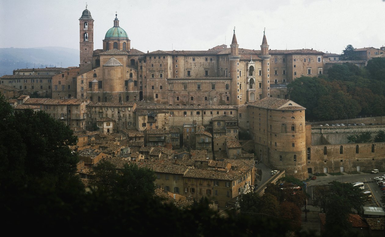 View of the Ducal Palace of Urbino by Luciano Laurana