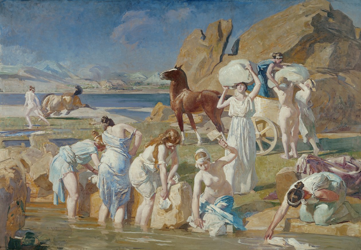 Nausicaa at the Fountain by Lucien Simon