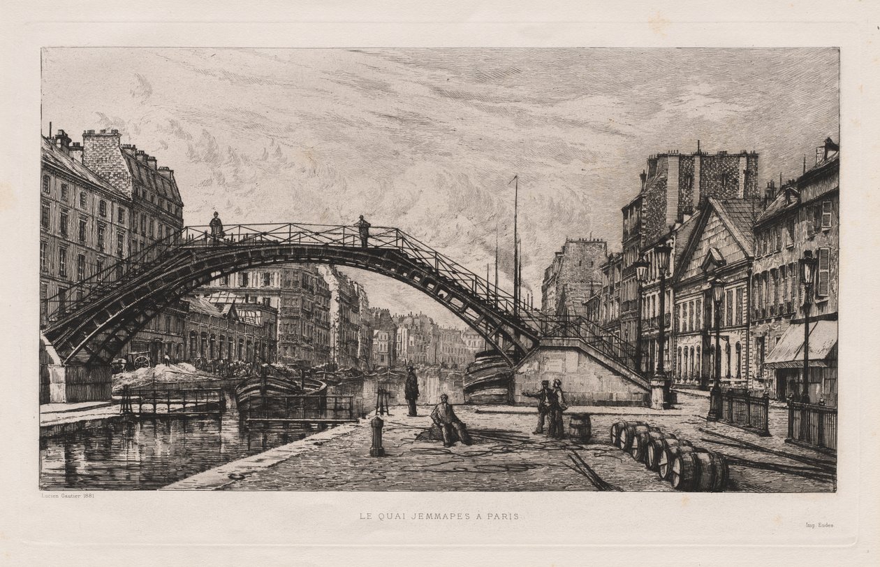 The Quai Jemmapes in Paris by Lucien Gautier