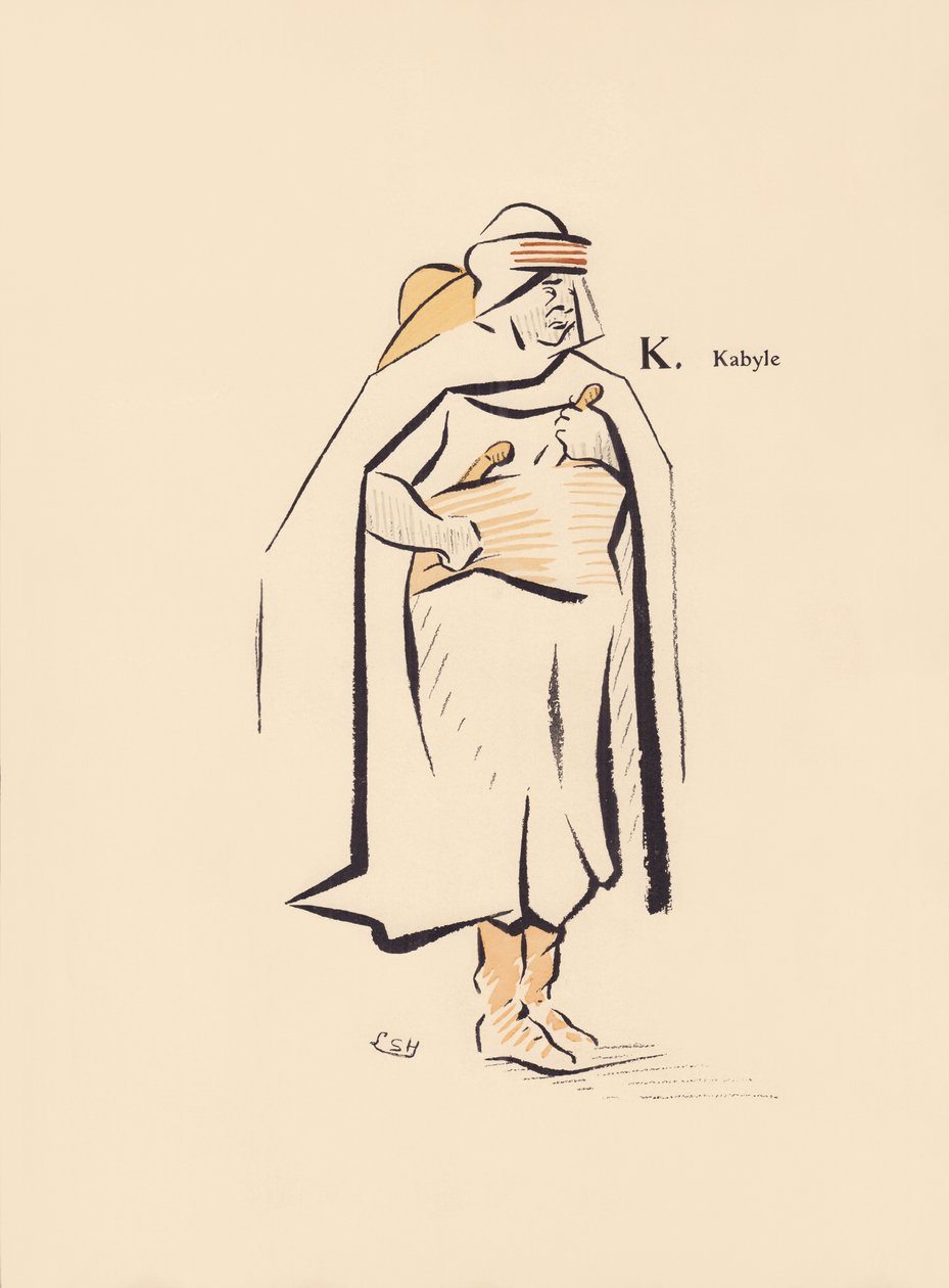 K. Kabyle by Lucien L. (active 1904) Henreaux