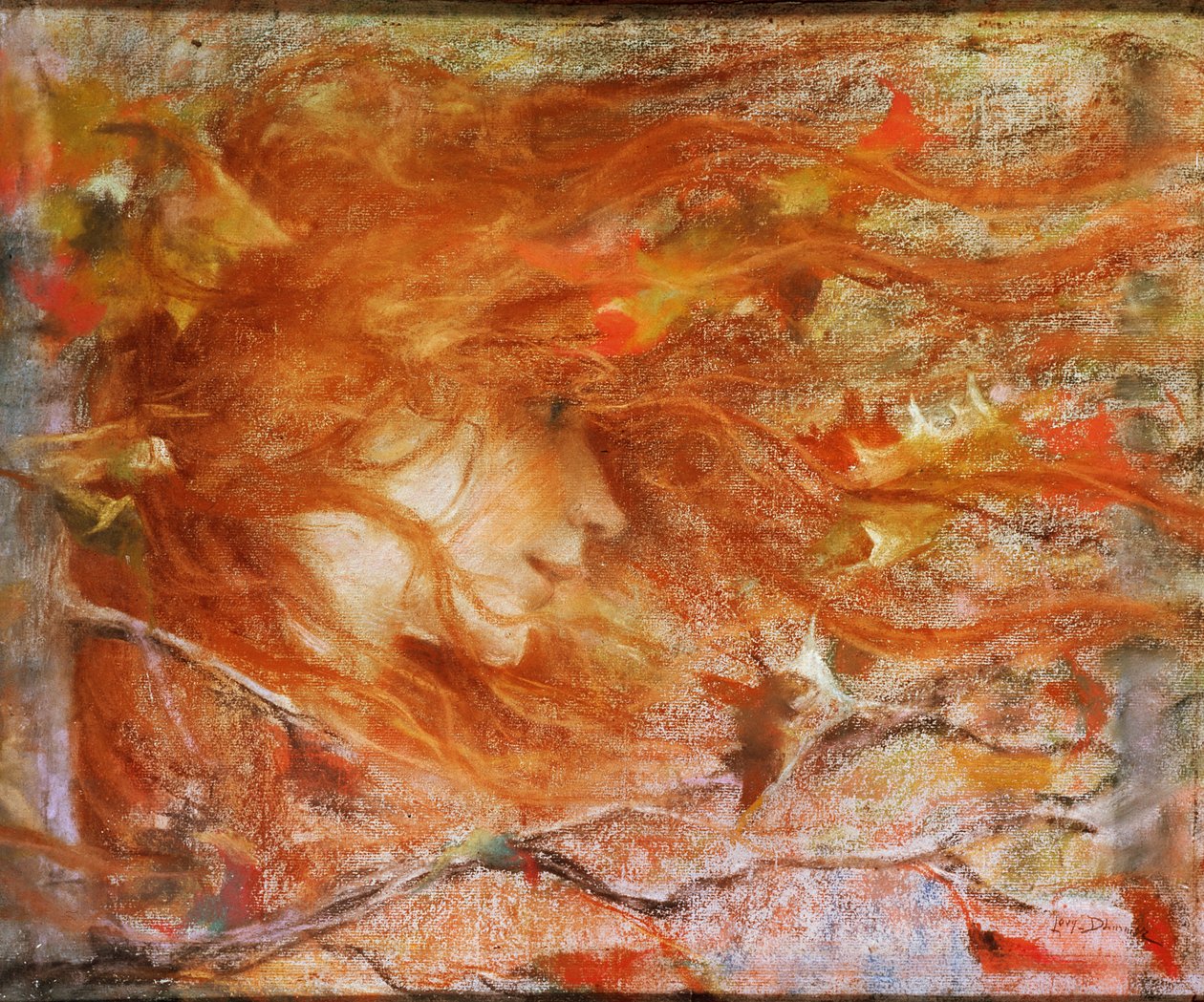 The Gust of Wind by Lucien Levy Dhurmer