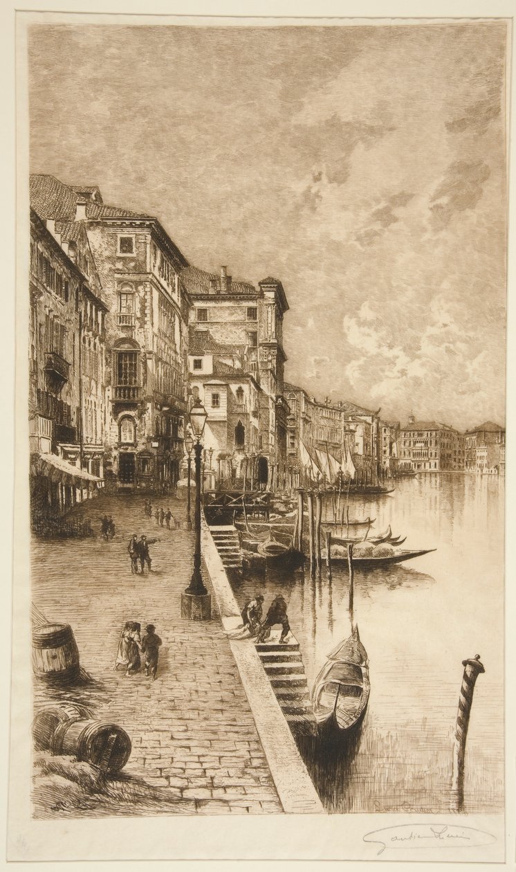 Quai, Venice by Lucien Marcelin Gautier