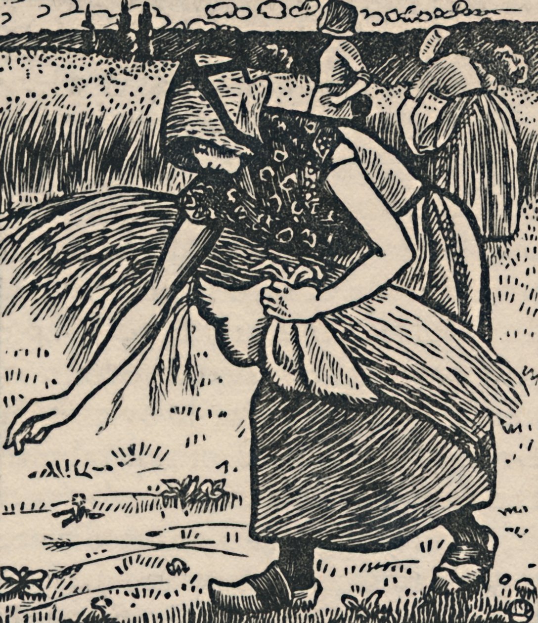 Ruth Gleaning by Lucien Pissarro